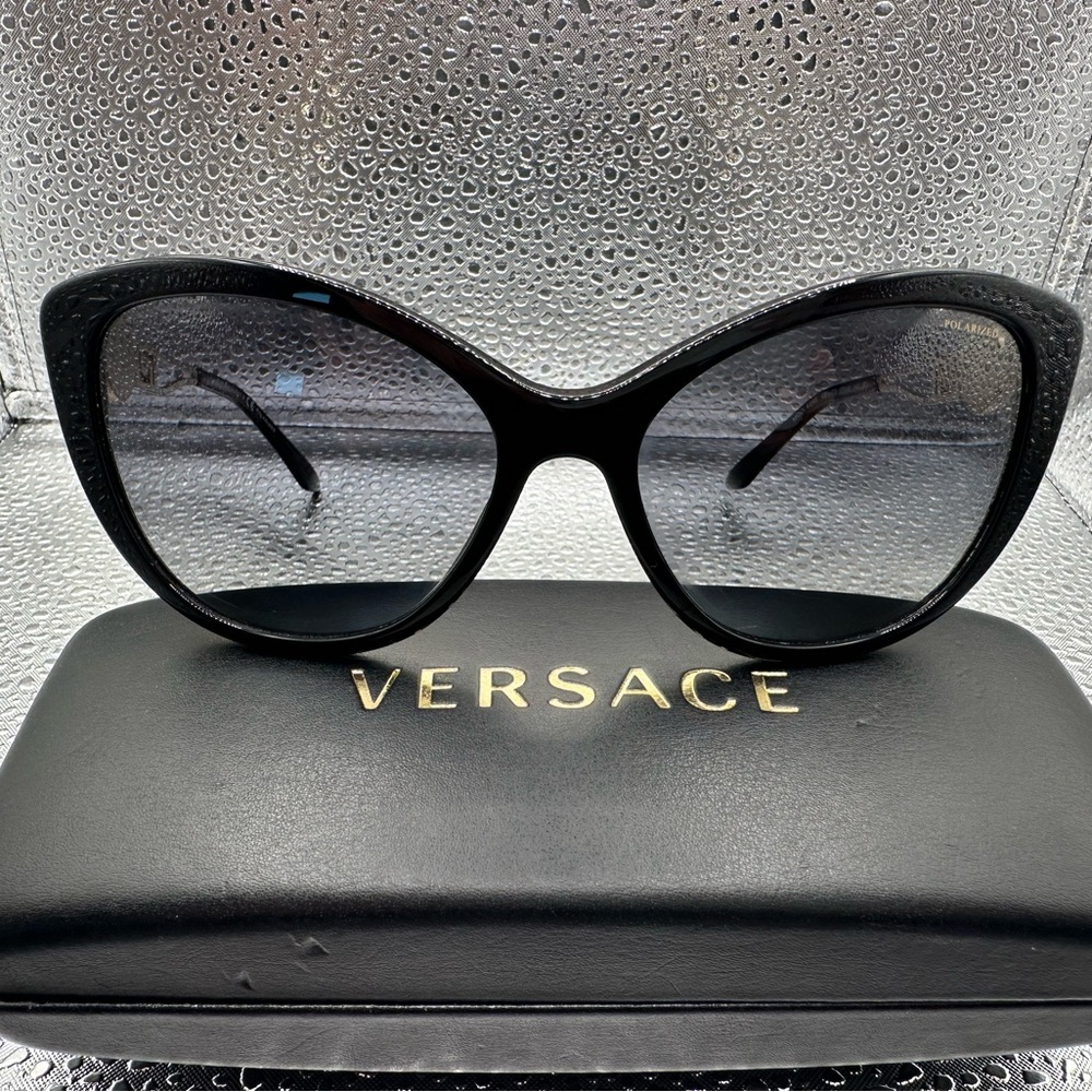 Versace Ve4295 Women’s Polarized Black Sunglasses